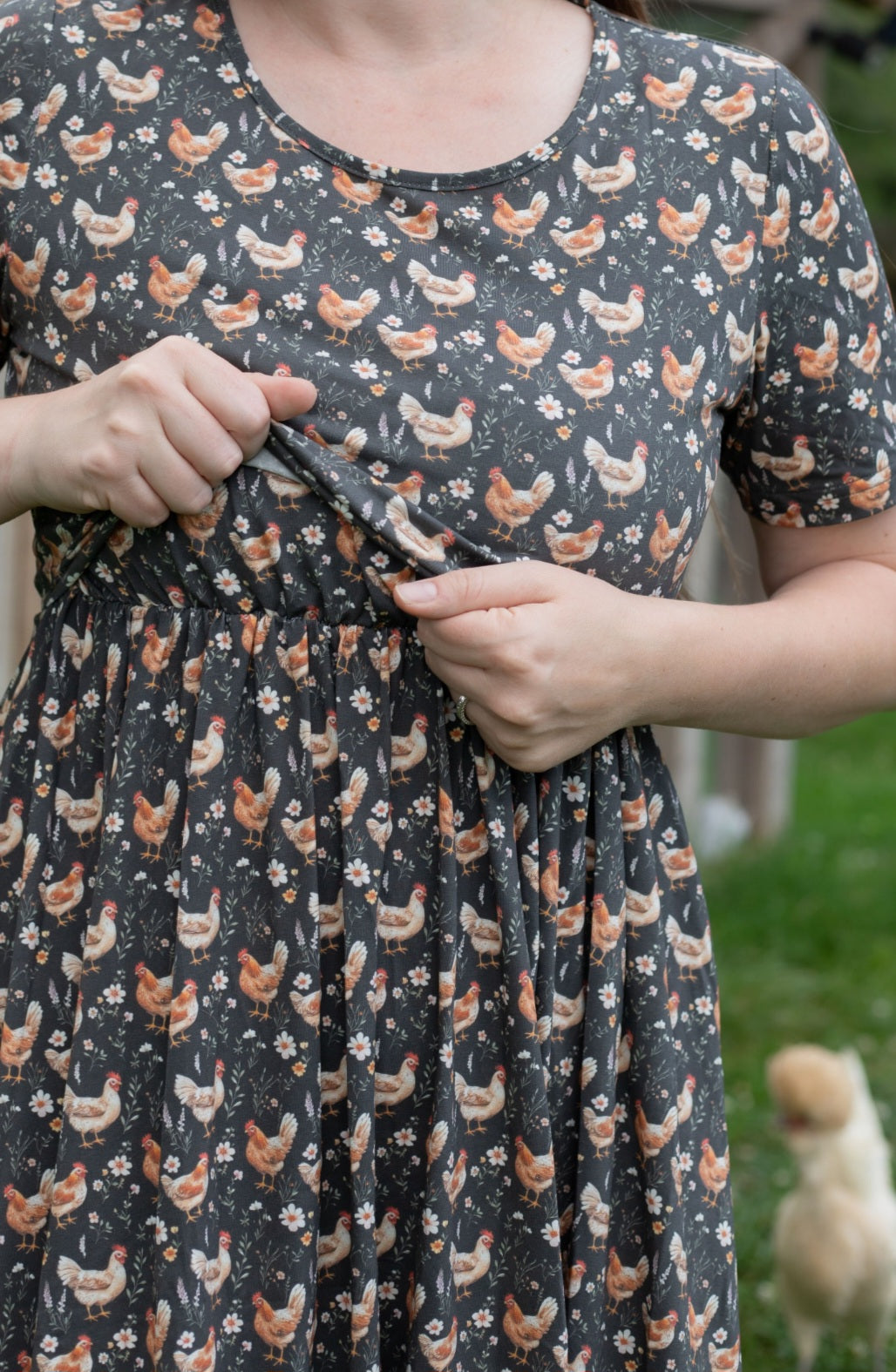 Pre-order "Farmyard Bevy" Cotton Maxi Dress