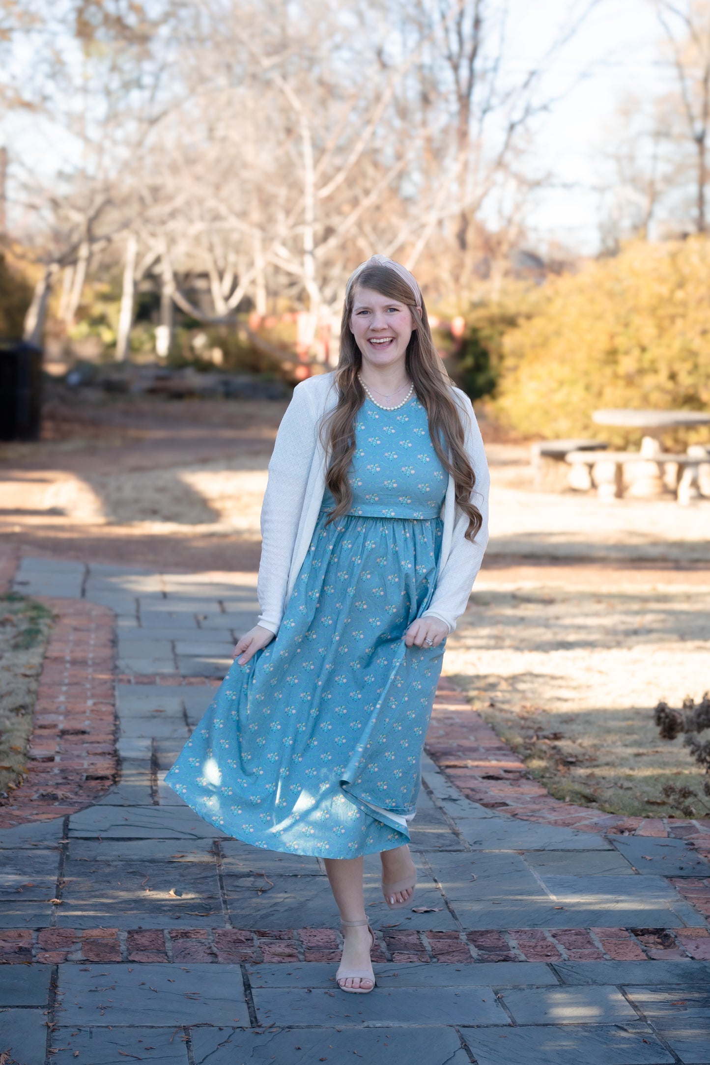 Vintage Blooms Cotton Dress