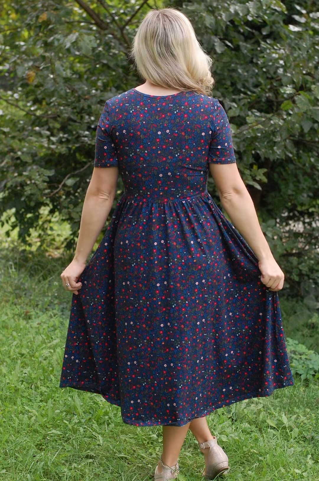 Pre-Order "Merry Meadows"  Cotton Midi Dress