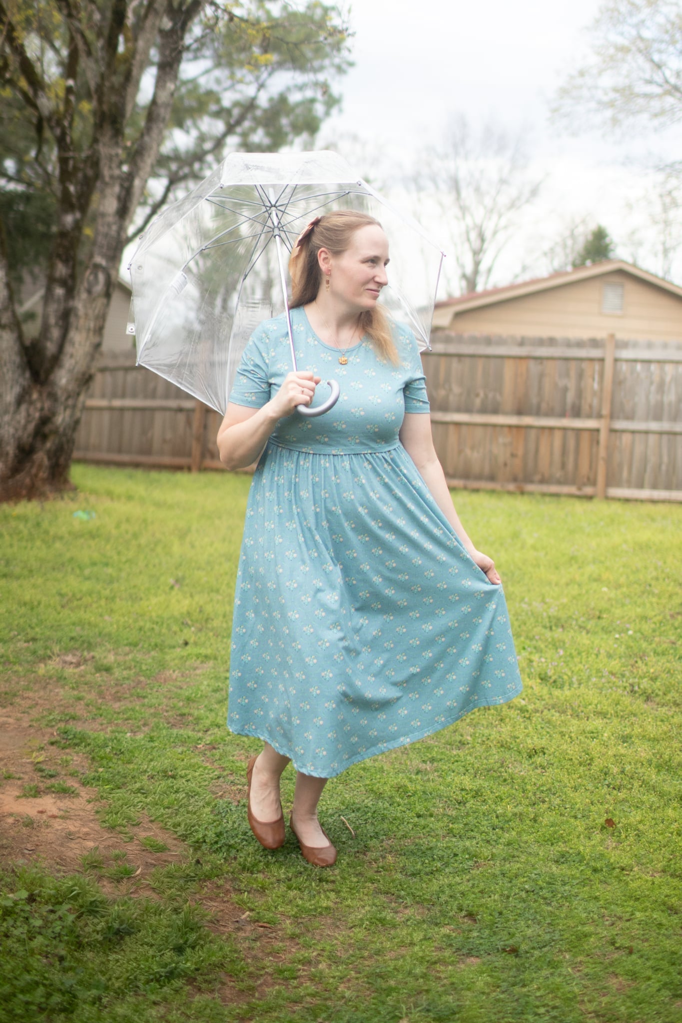 Vintage Blooms Cotton Dress