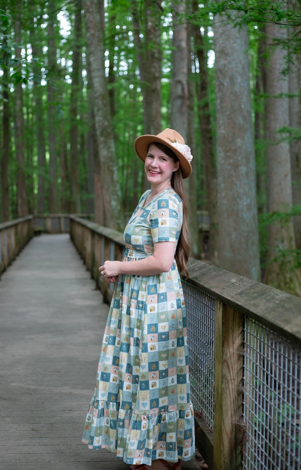 Pre-Order "Storybook Cottage"  Patchwork Cotton Maxi Dress