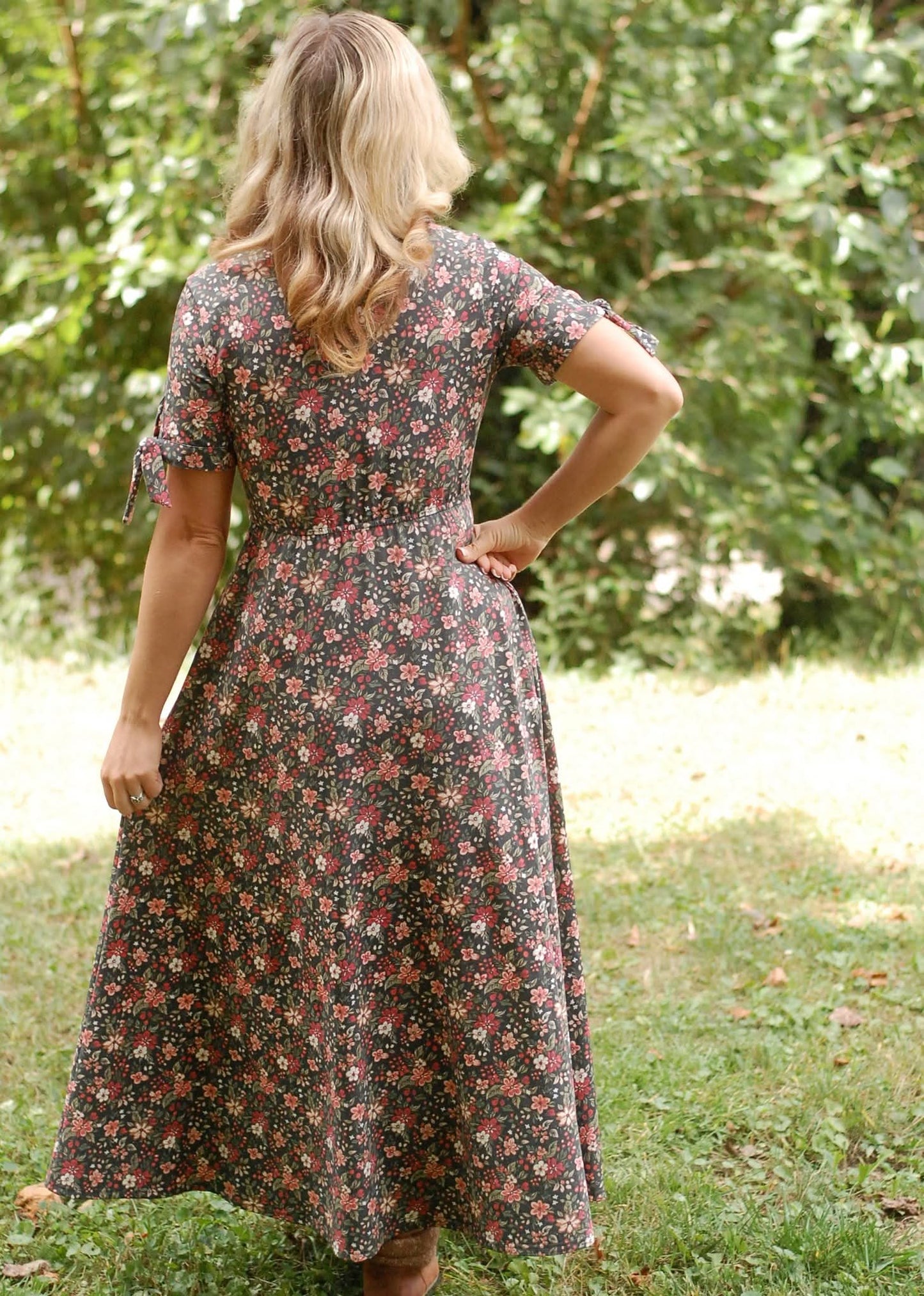 Pre-Order Merry Blooms Cotton Nursing Friendly Maxi Dress