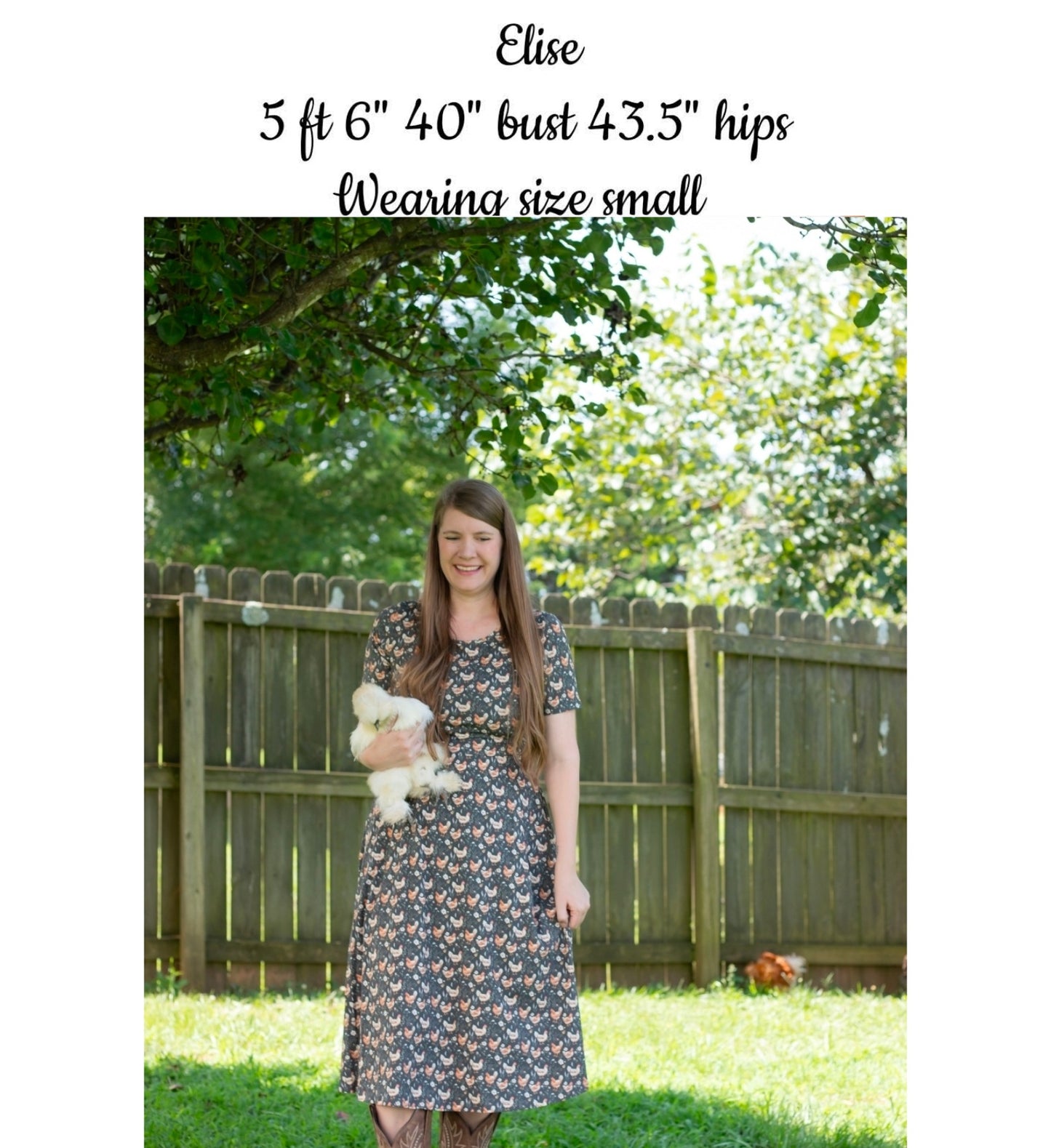 Pre-Order "Farmyard Bevy"  Cotton Twirl Midi Dress