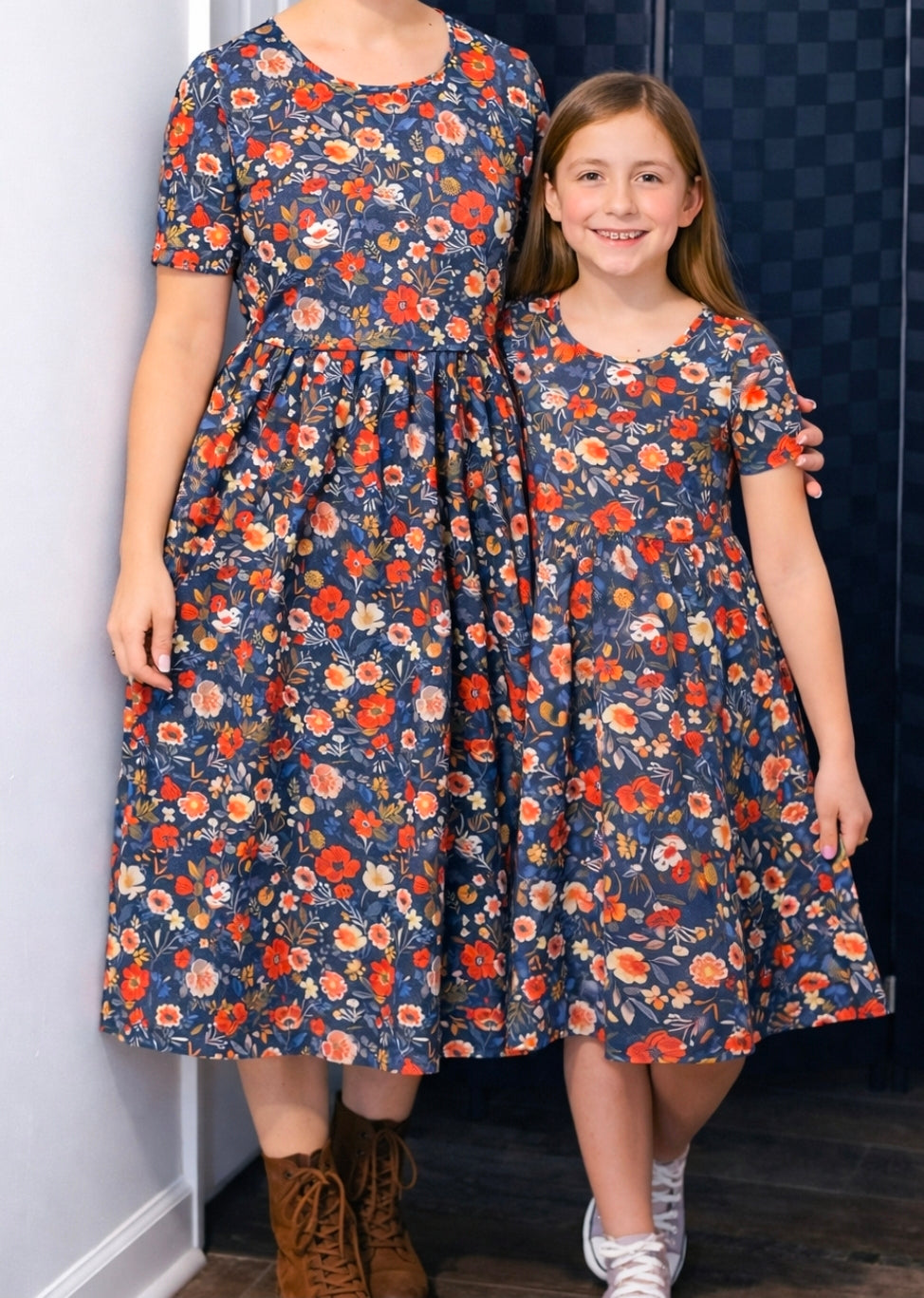 Girls Antique Twirl Cotton Dress