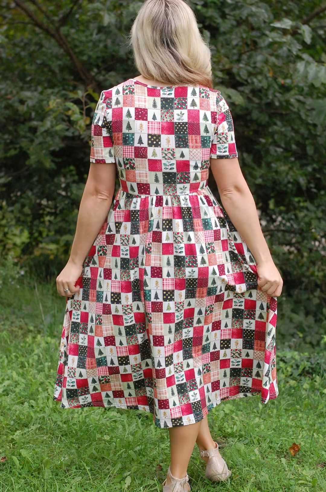 Pre-Order "Holiday Cheer"  Cotton Midi Dress
