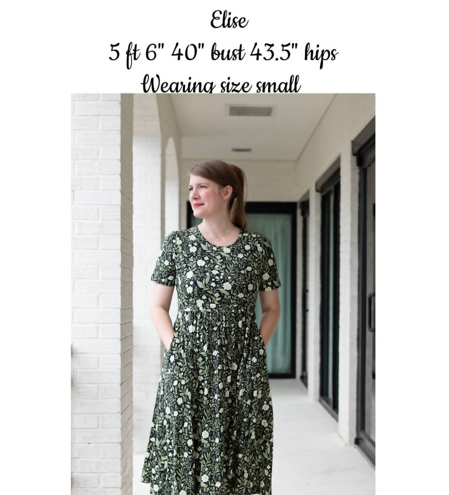 Pre-order "Blossoming Ivy" Cotton Homestead Midi Dress