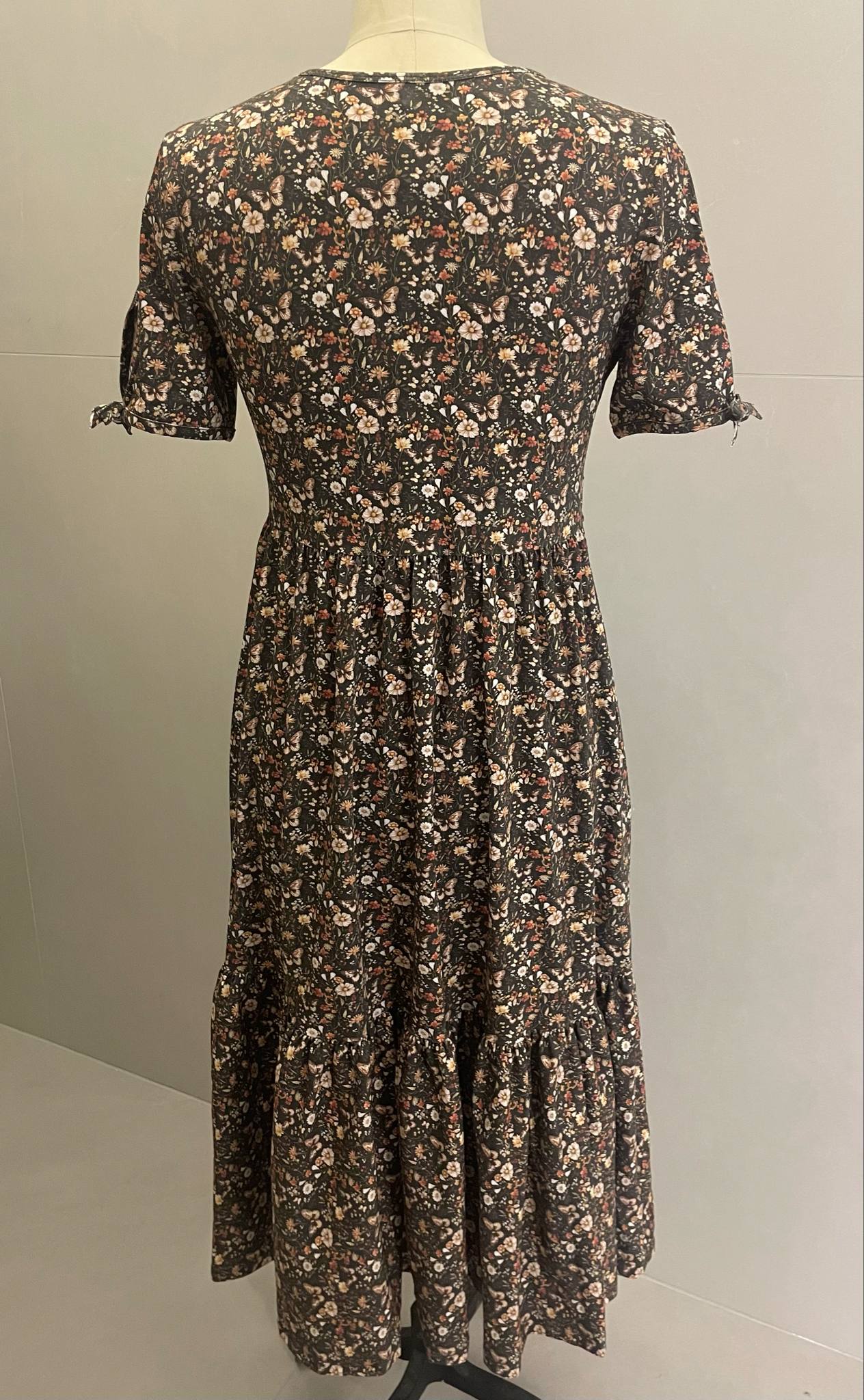Pre-Order Butterfly Garden Tiered Midi Dress
