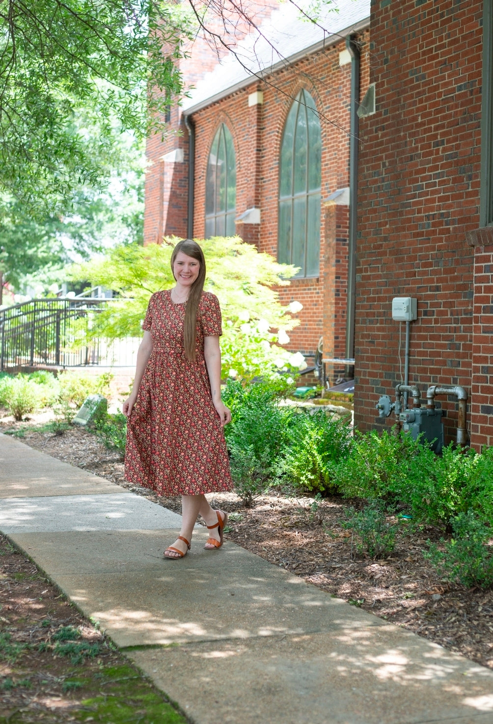 Pre-order "Daisy Blossoms"  Cotton Homestead Midi Dress