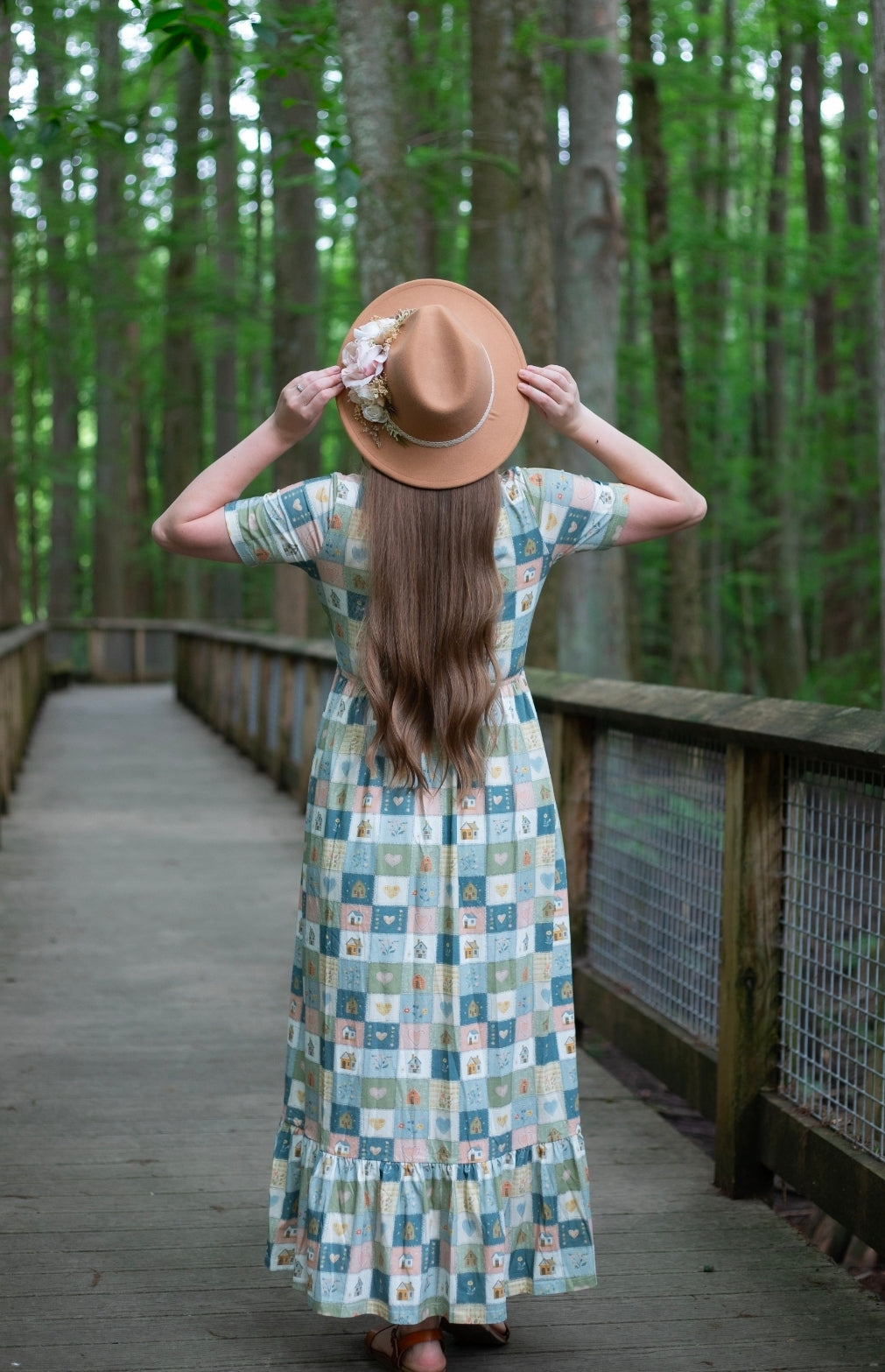 Pre-Order "Storybook Cottage"  Patchwork Cotton Maxi Dress