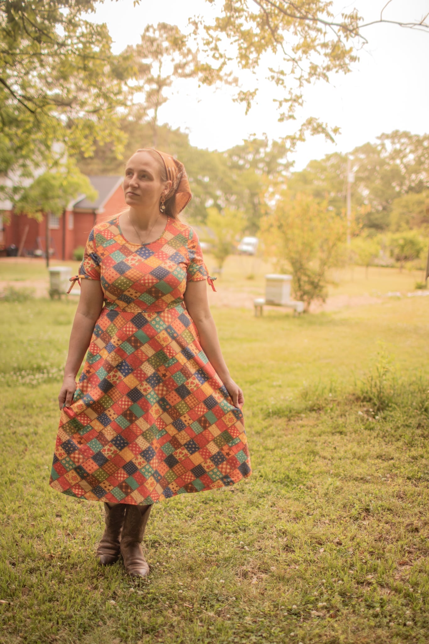 June Pre-Order Country Charm Patchwork Cotton Twirl Dress