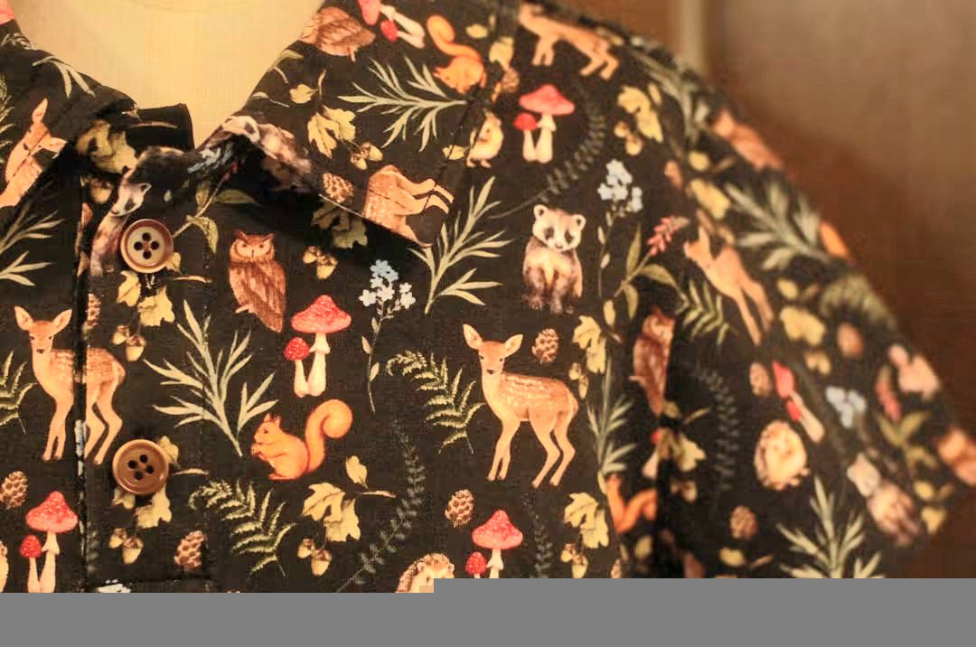 Boys Forest Friends Cotton Polo Shirt