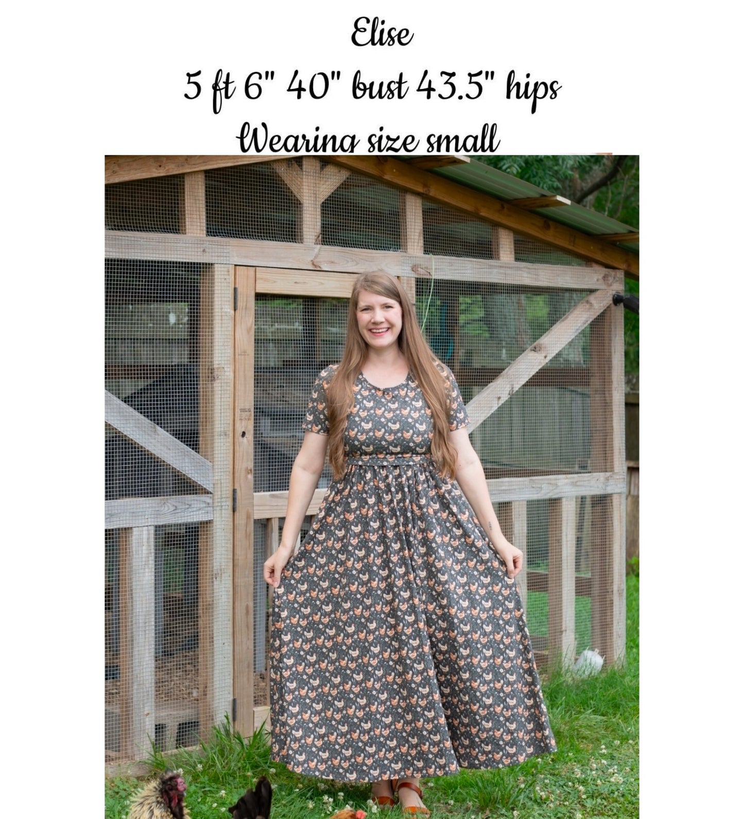 Pre-order "Farmyard Bevy" Cotton Maxi Dress