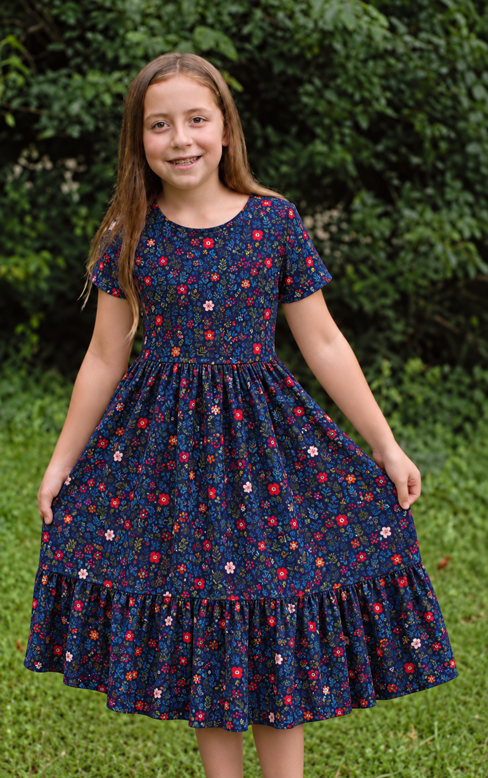 Pre-order Girls "Merry Meadows"  Cotton Dress