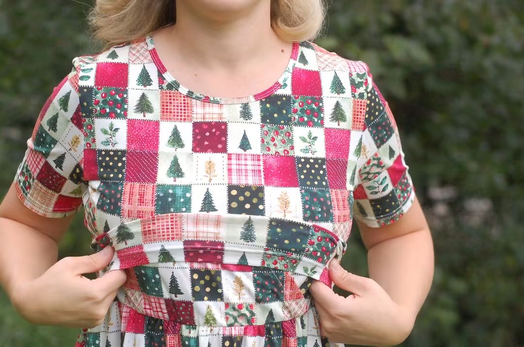 Pre-Order "Holiday Cheer"  Cotton Midi Dress