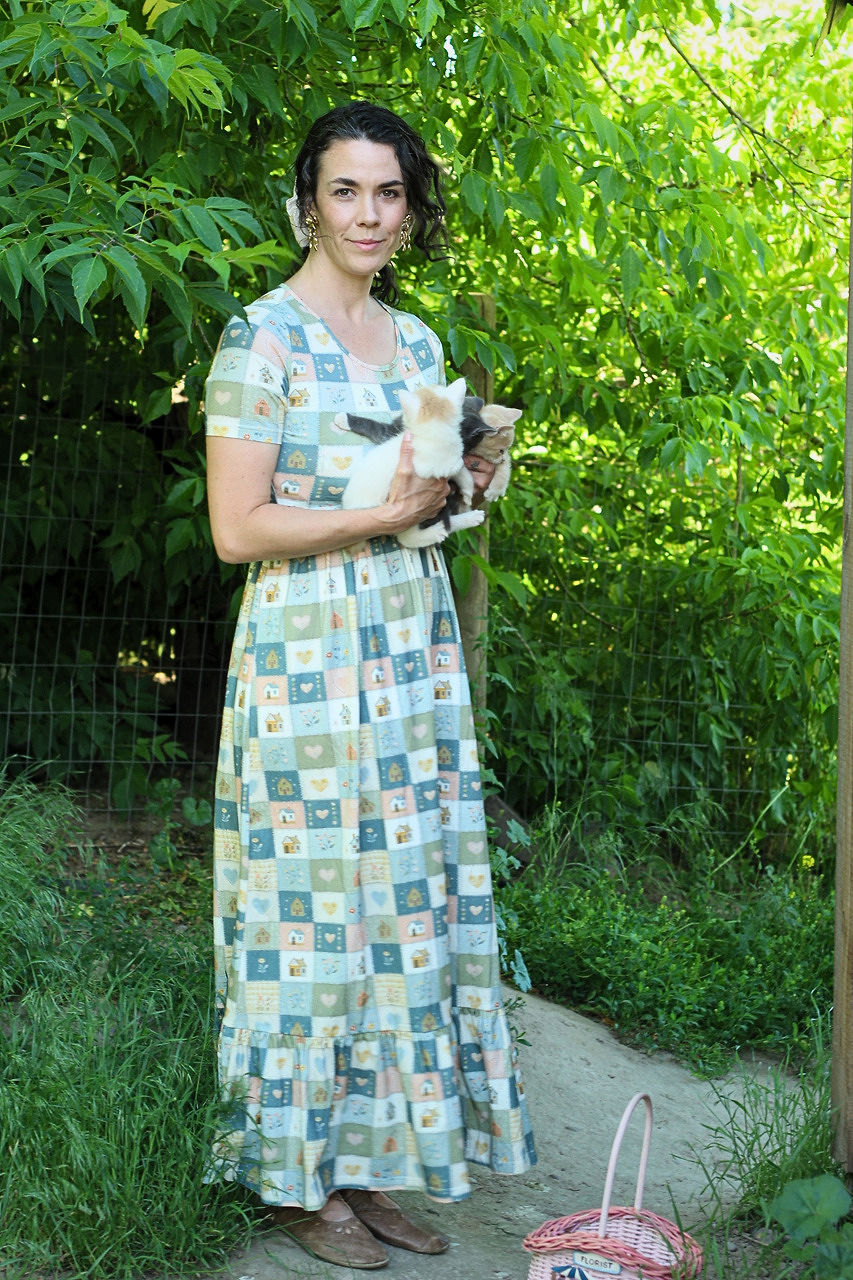 Pre-Order "Storybook Cottage"  Patchwork Cotton Maxi Dress
